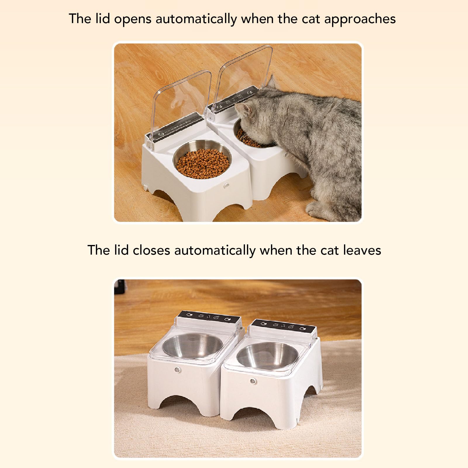 ペット用オートフィーダー 猫/小・中型犬向け マルカン ペット用オートフィーダー ケージ取付タイプ 自動給餌